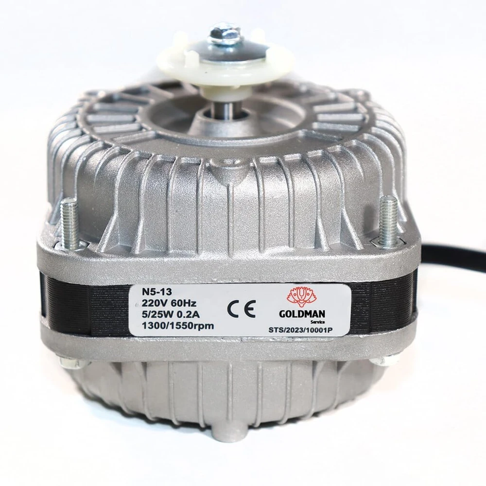 Goldman Service butelių ventiliatoriaus variklis - 5 W / 1300 Rpm - vertikalus šaldiklis - suderinamas su pagrindiniais prekių ženklais (5w)