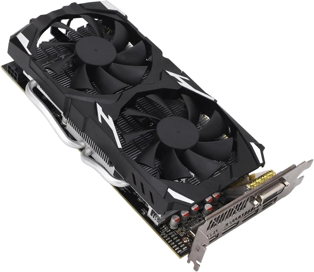 Goshyda Rx 580 vaizdo plokštė 8 gb gddr5 256bit 3x dp hdmi dvi išvestis, palaikanti 8k 16 pci express 3.0 2 ventiliatorių žaidimų vaizdo plokštę namų biurui