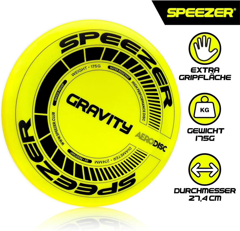 Gravity skraidantis diskas 175g - Neon geltonas