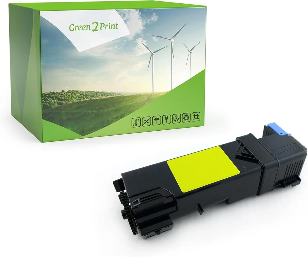 Green2print geltonas toneris 2500 puslapių, pakeičia Xerox 106r01596, skirtas Xerox Phaser 6500n, 6500dn, Workcentre 6505n, 6505dn