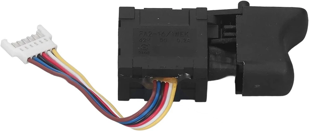 Greičio reguliavimo gręžimo jungiklis, universalus bešepetėlinis elektrinis gręžimo greičio reguliavimo mygtukas 42v su maža lempute perjungikliui
