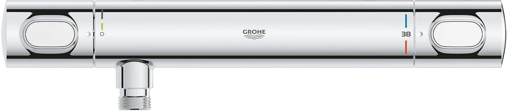 Grohe Precision Flow Dušo maišytuvas su termostatu, vandens taupymas, chromas