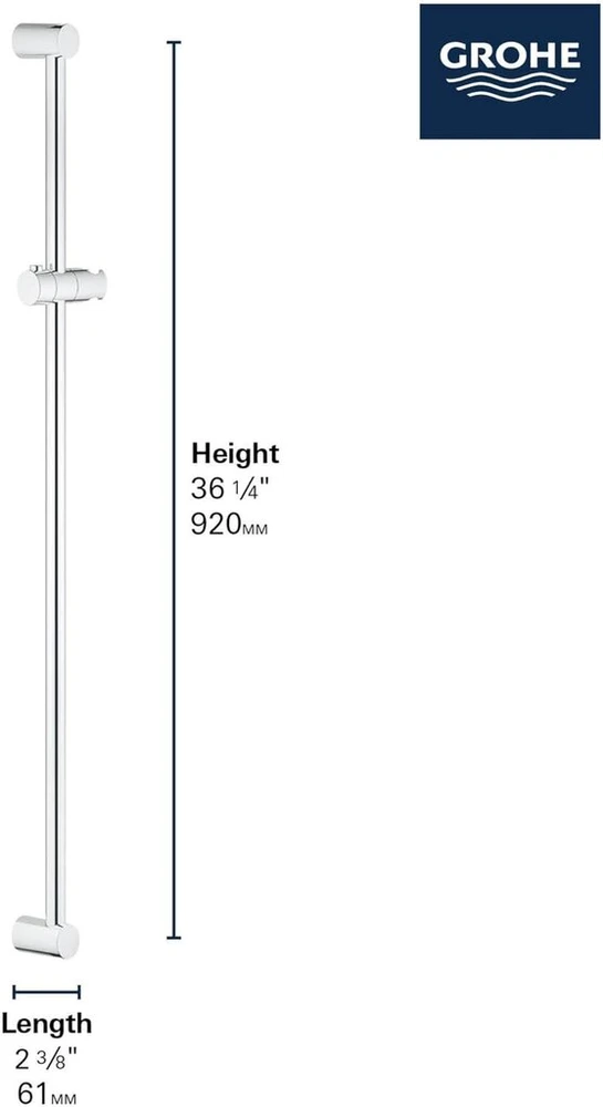 Grohe Tempesta Cosmopolitan 27522000 dušo stovas 900 mm