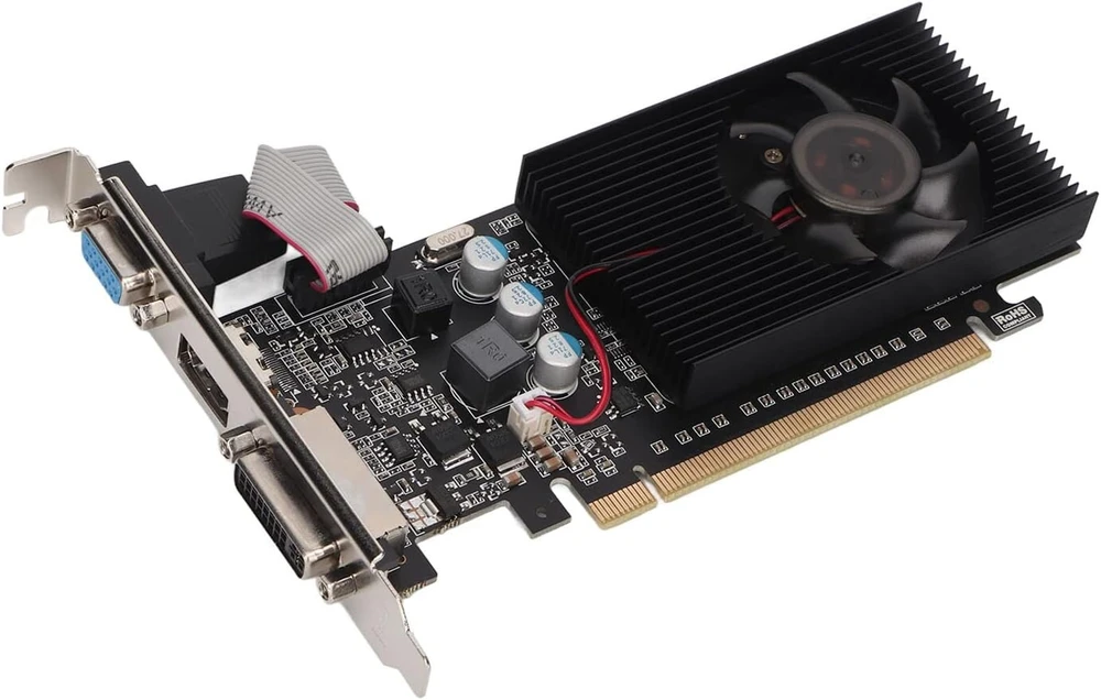 Gt610 ddr3 vaizdo plokštė, 64 bitų 810mhz pcb 2gb ddr3 vaizdo plokštė kompiuterinių žaidimų vaizdo plokštė su hdmi, dvi, vga
