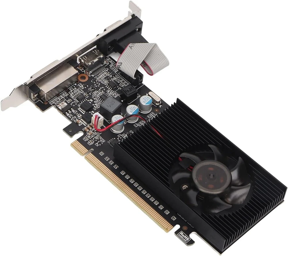 Gt610 ddr3 vaizdo plokštė, 64 bitų 810mhz pcb 2gb ddr3 vaizdo plokštė kompiuterinių žaidimų vaizdo plokštė su hdmi, dvi, vga