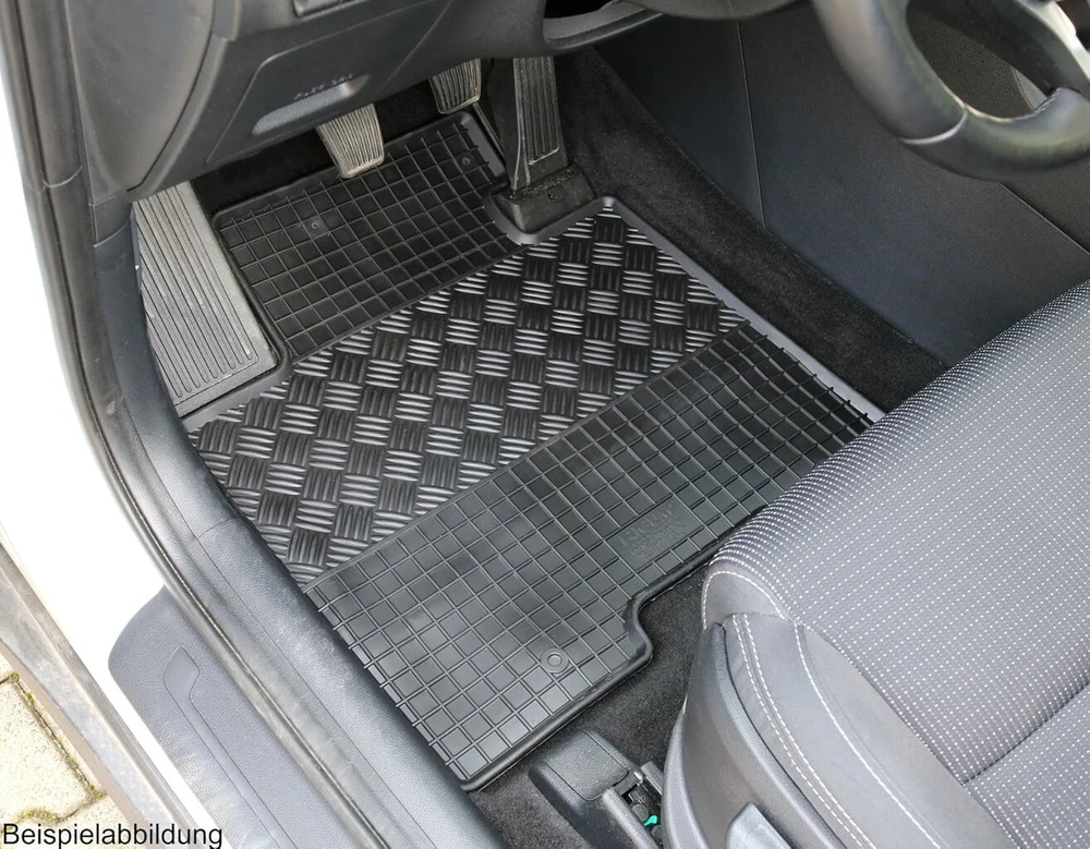 Guminiai automobiliniai kilimėliai, 4 vnt., guminiai grindų kilimėliai, guminiai kilimėliai