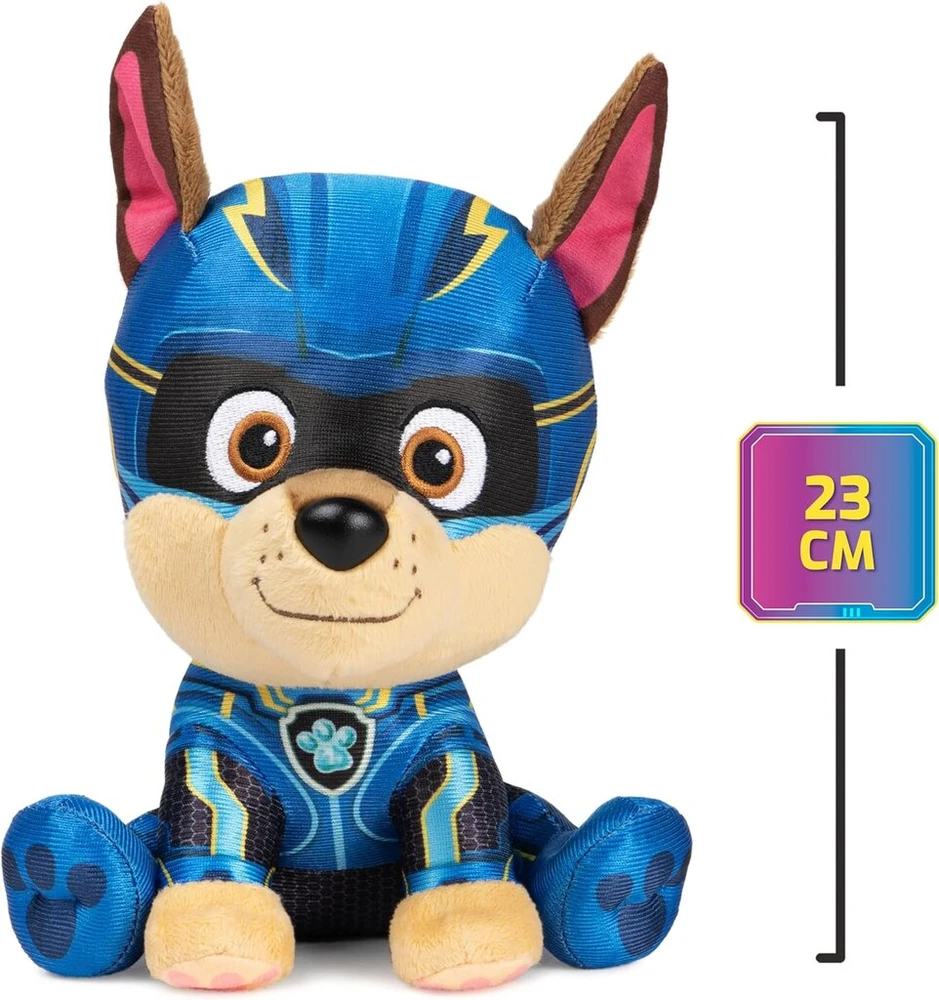 Gund Paw Patrol The Mighty Movie Chase, 23 cm - originalus pliušinis žaislas iš 2023 m. filmo, idealus kino nuotykiams atkurti, vaikams nuo 1 metų
