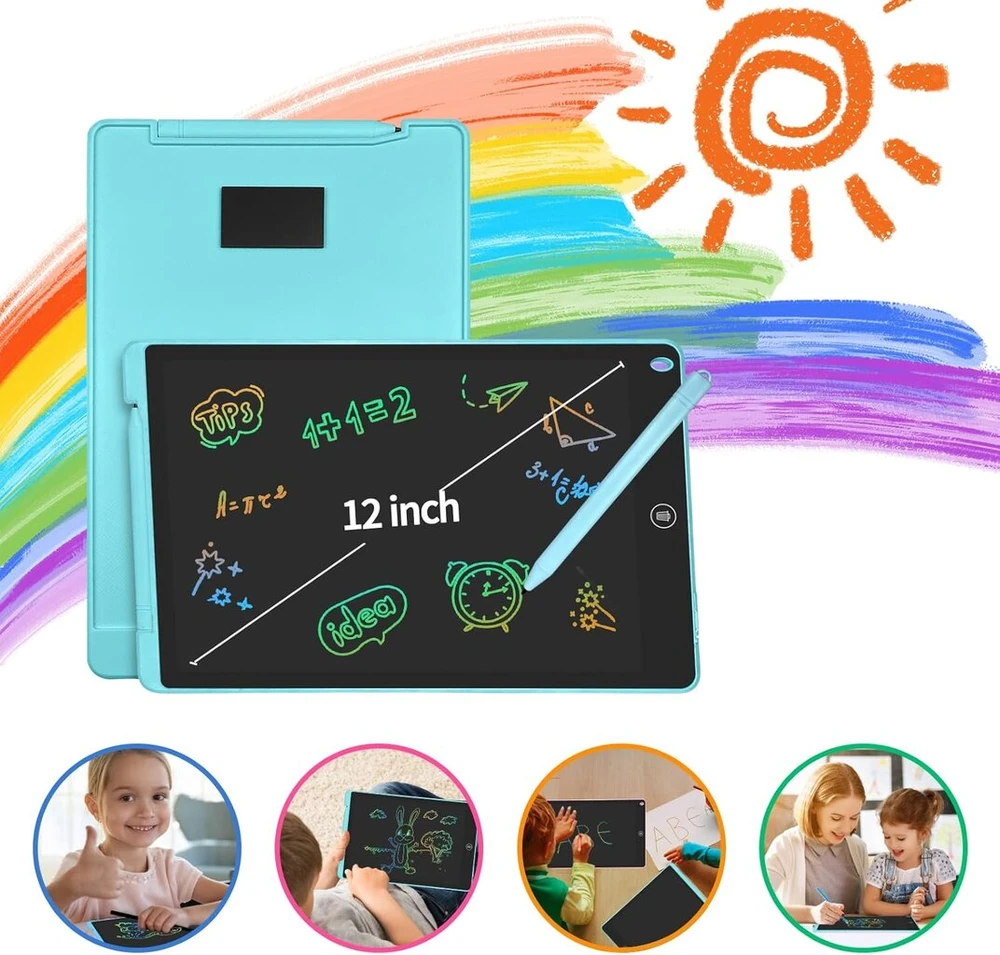 Guyucom 2 piešimo lentų rinkinys vaikams, 12 colių, žaislas vaikams nuo 2 3 4 5 6 metų berniukams ir mergaitėms, rašymo lenta, piešimo lenta, žaislas vaikams ir gimtadienio dovana