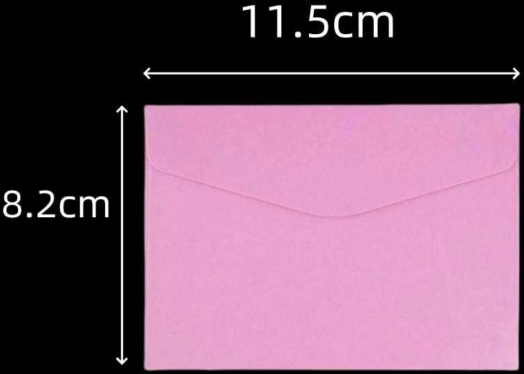 Gywhooft, 70 mažų vokų pakuotė, 11,5 x 8,2 cm, spalvingi mini vokai vestuvėms, vakarėliams, gimtadieniui, dovanoms ir atvirukams (14 spalvų)