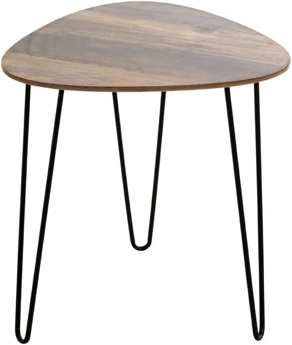 TV staliukas Haku Möbel staliukas šoninis ąžuolas juodas mdf metalas matmenys p 40 cm x a 43 cm x g 40 cm stilius: modernus