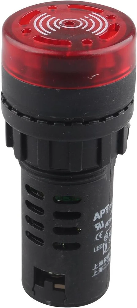 Haljia ad16-22sm led garsinis signalas įspėjamoji lemputė mirksintis įspėjimas 24v dc 20ma 22mm dia