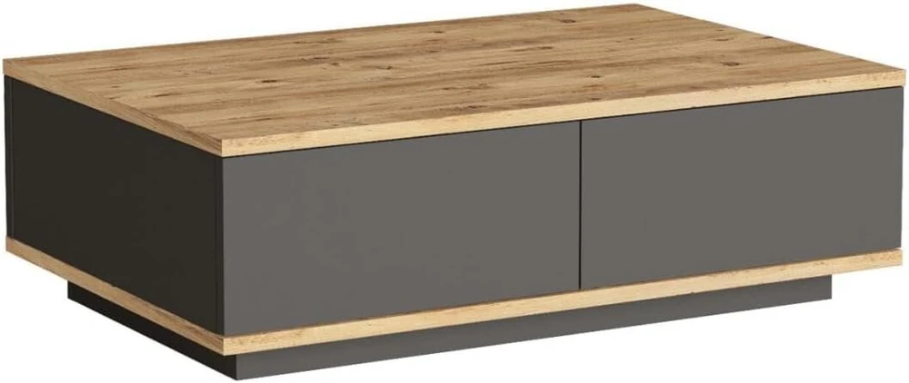 Hanah Home stilingas kavos staliukas, atlantic pine & anthracite, 90 x 60 x 28.6 cm, 100% melaminu dengta medžio drožlių plokštė, 18 mm storio, modernaus dizaino svetainėms