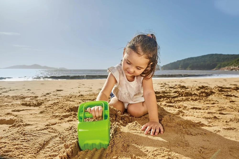 Hape rankinis kasimo įrankis paplūdimio žaislas smėlio žaislas, žalias