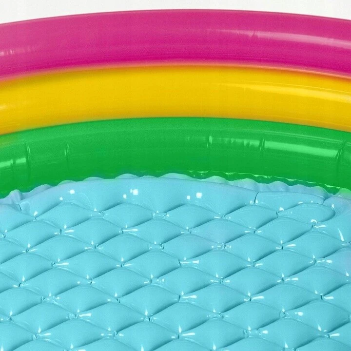 Happy Hippo Vaikiškas baseinas, pripučiamas, apvalus, su minkštu dugnu vaikui
