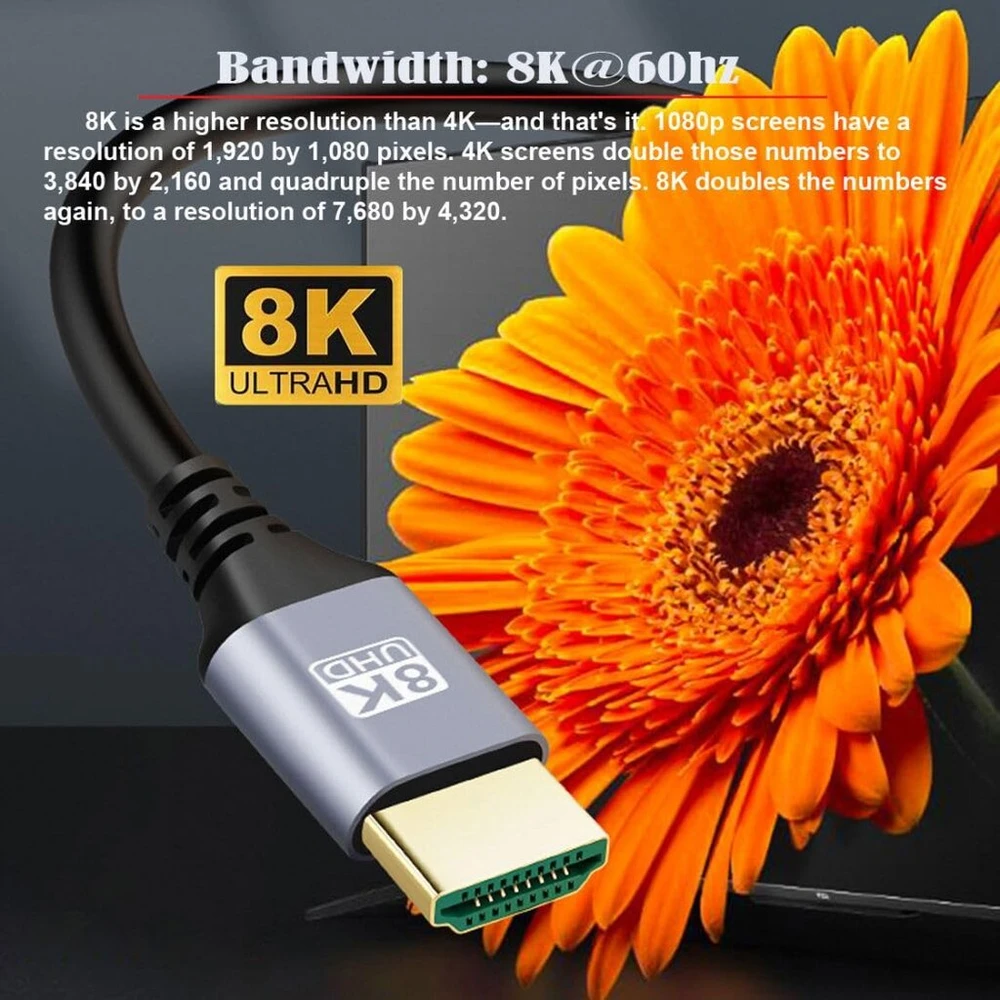 Hdmi 2.1 Kabelis 8k 60hz 4k 120hz 48gbps 3.0m