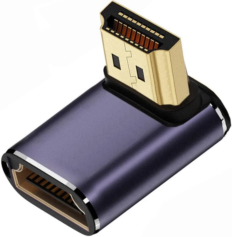 Hdmi 2.1 Kampinis Adapteris 90° Žemyn 8k 60hz Uhd
