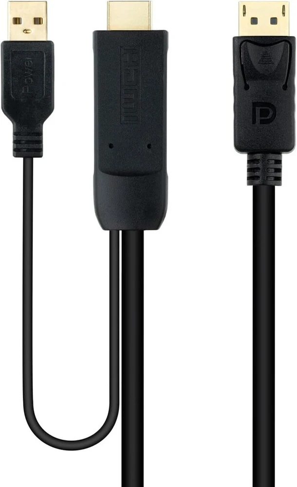 Hdmi į Displayport keitiklio laidas, 1.8m, juodas