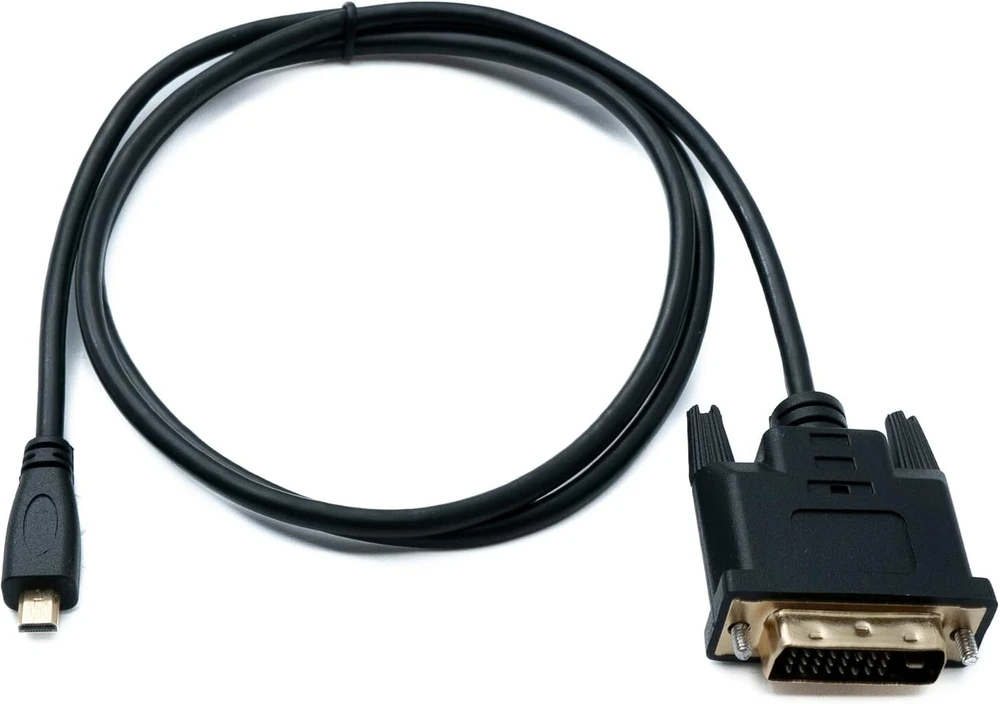 Hdmi į Dvi-d 24+1 kabelis su paneliniu tvirtinimu, 100cm