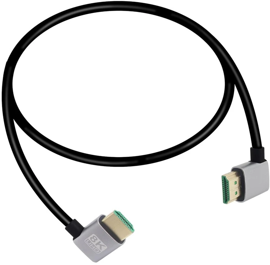 Hdmi kampinis laidas 8k 48gbps, 0.5m