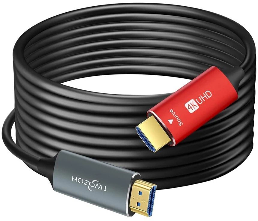 Hdmi šviesolaidinis kabelis 15 m, 4k/60hz, 18gbps