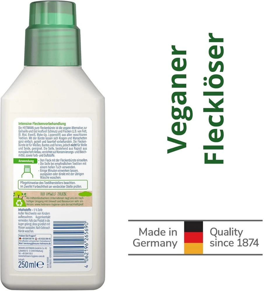Heitmann pure dėmių šepetėlis, 250 ml
