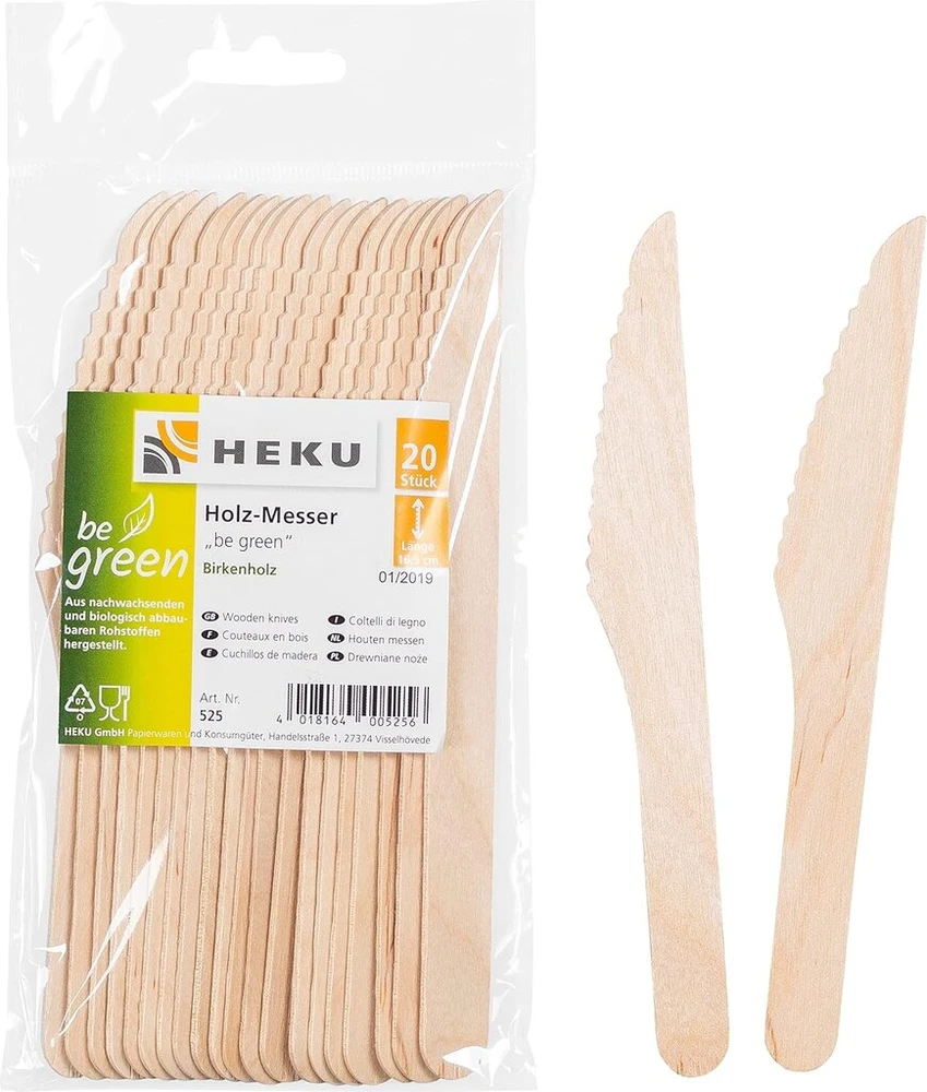 Heku 210 dalių ekologiškas vienkartinių indų rinkinys 'be Žalias', sertifikuotas pagal fsc, vokiška kokybė, 100% biologiškai skaidus, su lėkštėmis, stalo įrankiais, servetėlėmis, popieriniais puodeliais, idealus renginiams ir vakarėliams
