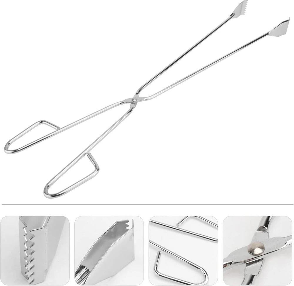 Hemoton šiukšlių žnyplės, nerūdijančio plieno, ilga rankena, 60 cm, kepsninės žnyplės, dešrelių žnyplės, šiukšlių rinkiklis, lauko sodo kepsninės Bbq priedai