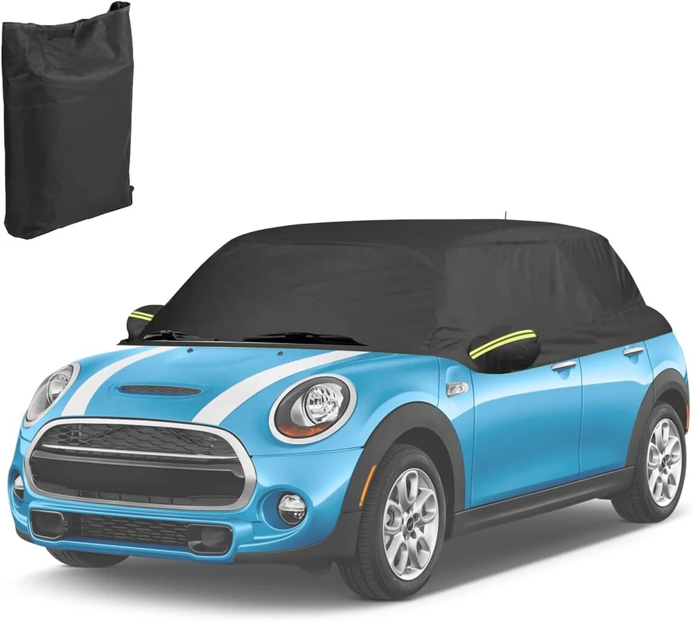 Henyeer Automobilio uždangalas, pusiau vandeniui atsparus automobilio uždangalas, skirtas Mini nuo 2004 m., 600d išorinis automobilio uždangalas, apsauga nuo Uv spindulių, lietaus ir dulkių