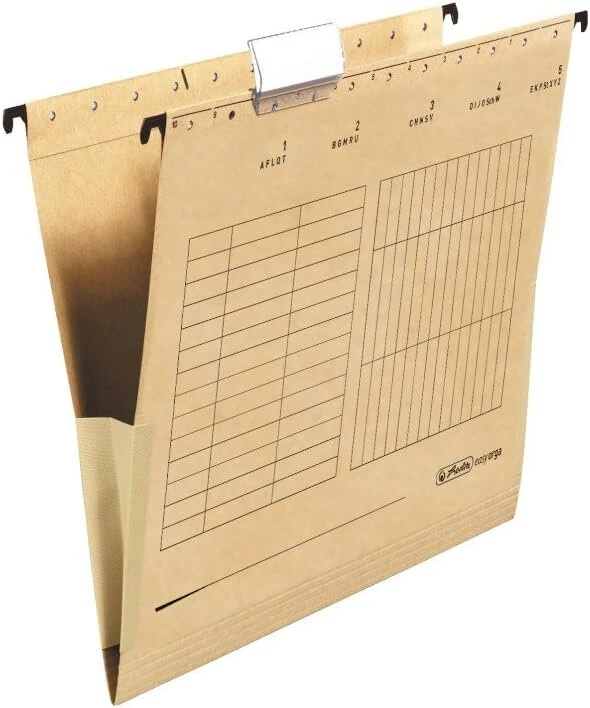Herlitz 10843373 - pakabinamų segtuvų rinkinys, 25 vnt., rudi, 32 x 23,7 cm