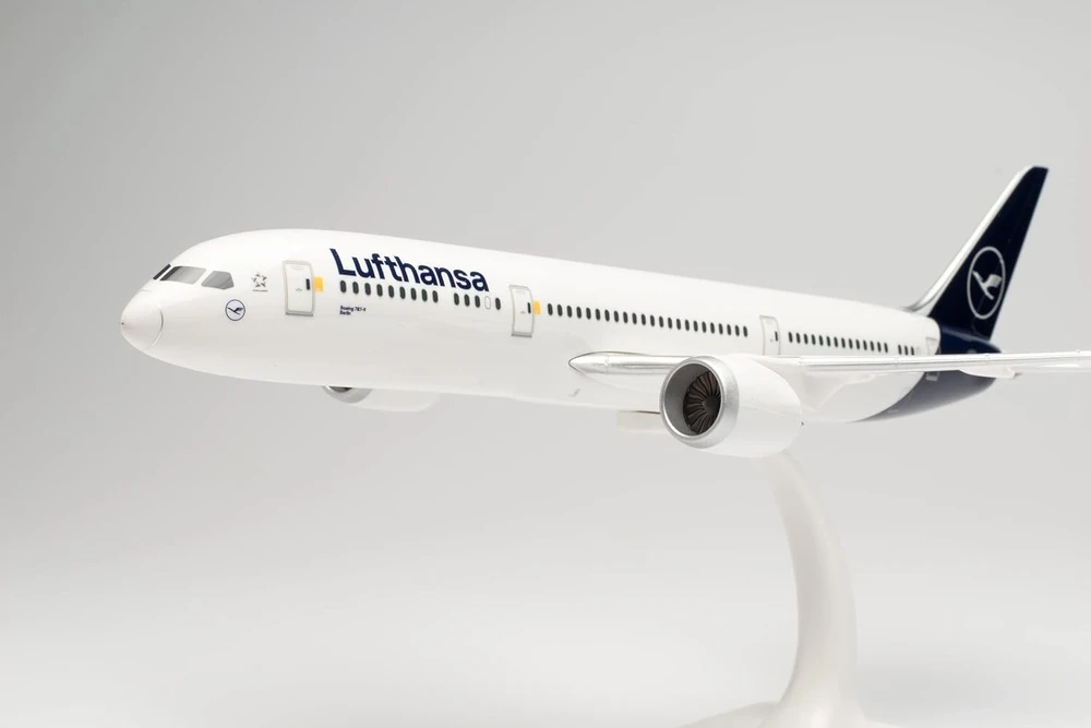 Herpa 613453 Lėktuvas Lufthansa Boeing 787-9 Dreamliner - D-abpa "berlin", modelis, modelių konstravimas, miniatiūriniai modeliai, kolekcinis, įvairiaspalvis