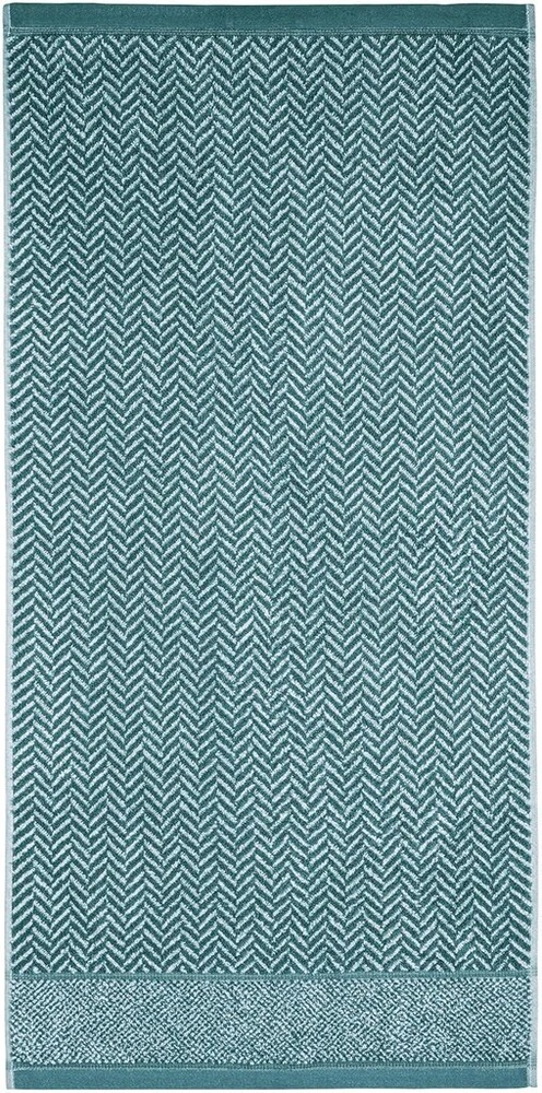 Rankšluostis Herzbach home rankšluosčių ir vonios rankšluosčių rinkinys, 100% medvilnė, raštuotas (ocean žalias / baltas, 2 vonios rankšluosčiai 70 x 140 cm)