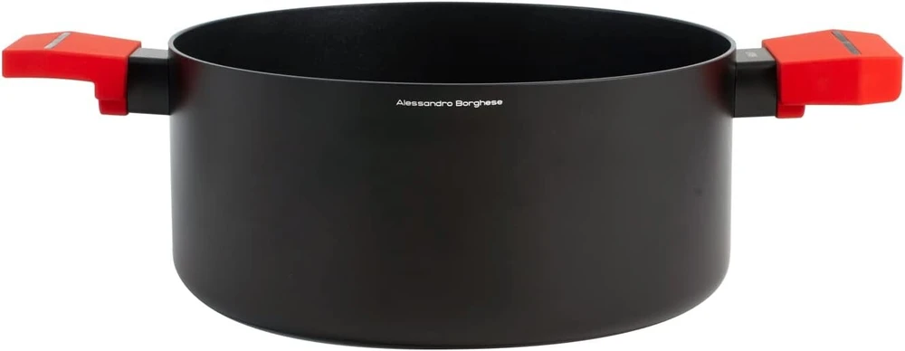 H&h Alessandro Borghese Hot Spot 24 cm keptuvė su nelimpančia danga ir 2 rankenomis, aliumininė