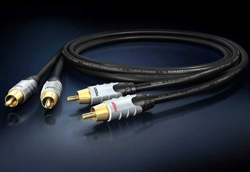 Hicon Ambience Hia-c2c2-0150 Rca kabelis, trigubai ekranuotas, 1,5 m Rca Phono 150 cm