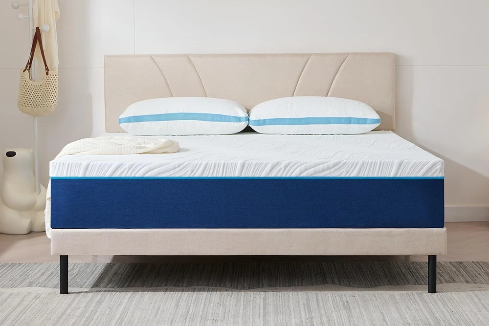 Hiimgo 7 zonų šaltojo putplasčio čiužinys, 18 cm aukščio 180 x 200 cm, kietumas 3 ir 4 (h3 ir h4), ergonomiškas čiužinys, kvėpuojantis valcuotas čiužinys su nuimamu audinio užvalkalu