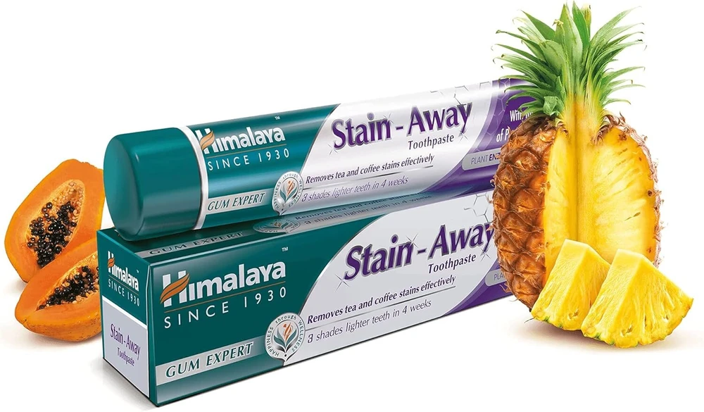 Himalaya Kräutertees emaliui nekenksminga dantų pasta, pašalinanti dėmes, 6 vnt. po 75 ml