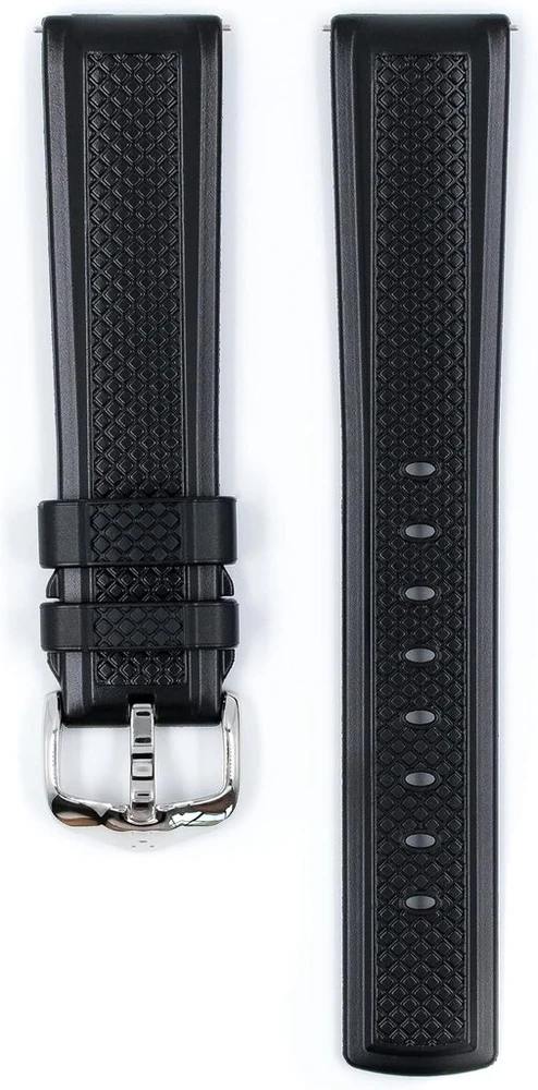 Hirsch vyriškas caoutchouc laikrodžio dirželis, modelis Accent, 20 mm