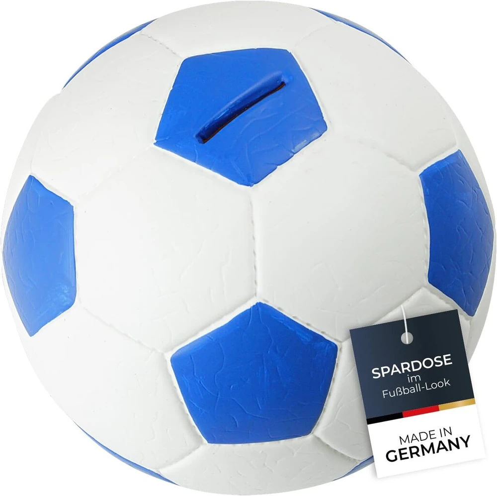 Hmf 4790-05 Taupyklė Futbolas Odos išvaizda 15 cm Skersmuo Mėlyna Balta