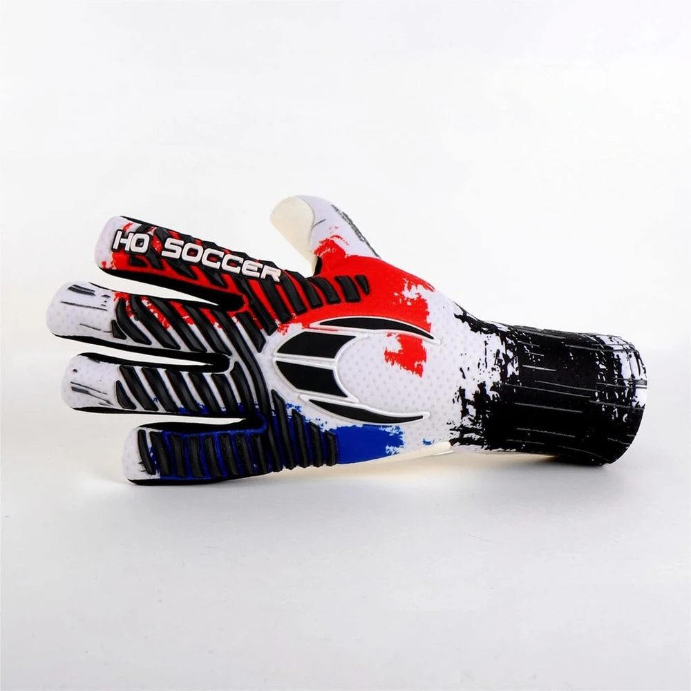 Ho soccer pro evolution squadra negative france unisex suaugusiųjų vartininko pirštinės, mėlyna/balta/raudona, dydis 8
