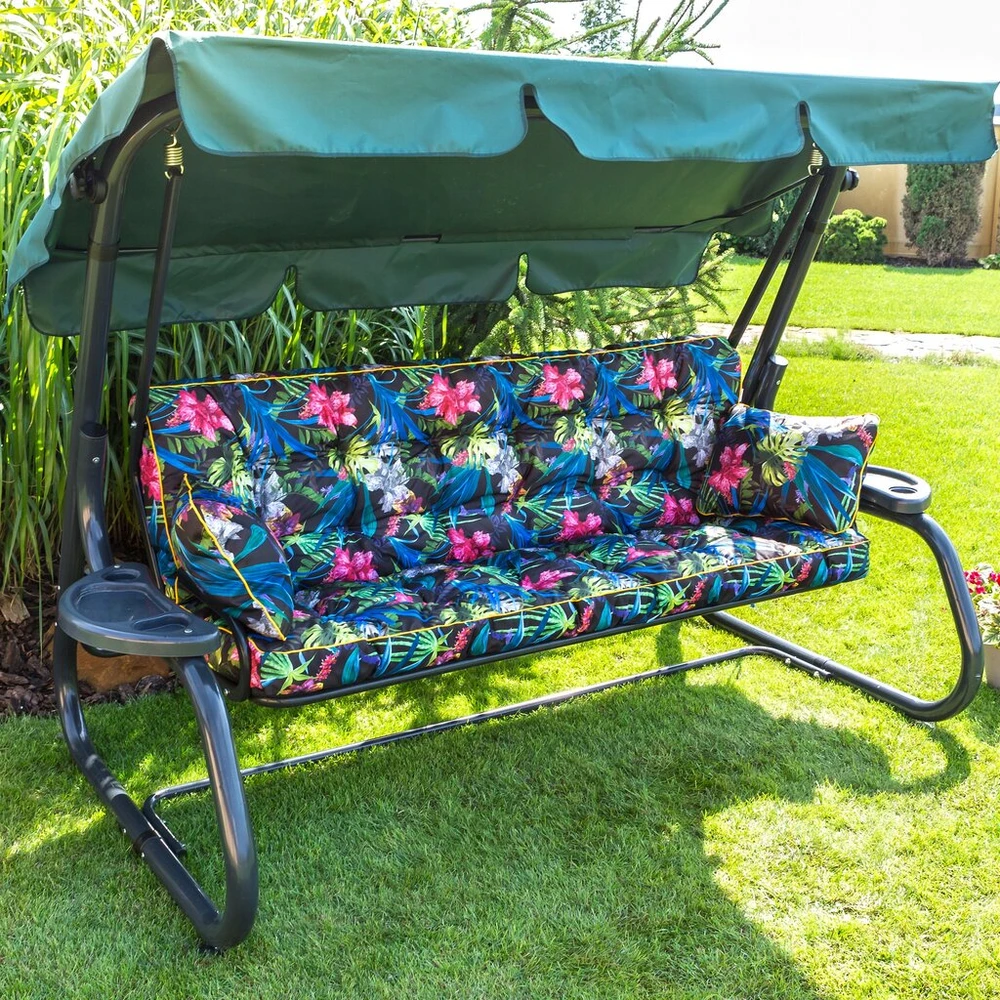 Hobbygarden Sūpynių pagalvė sodo suolui, neperšlampama, 3 vietų, 150 cm