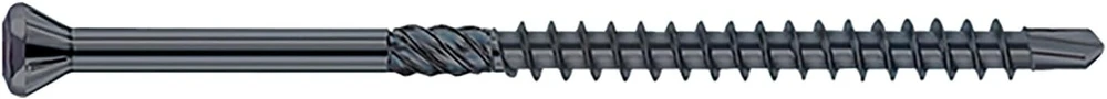 Hobotec Eurotec 3.2 x 50 torx 10 medsraigčiai su dekoratyvine galvute, grūdintas nerūdijantis plienas, juodi, 500 vnt.