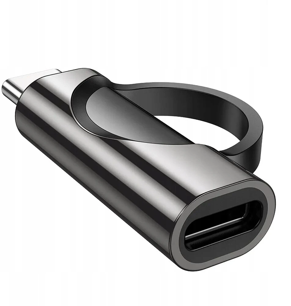 Hoco adapteris Type-c (vyriškas) į Type-c (moteriškas) su ekranu 5a 100w Ua32 c