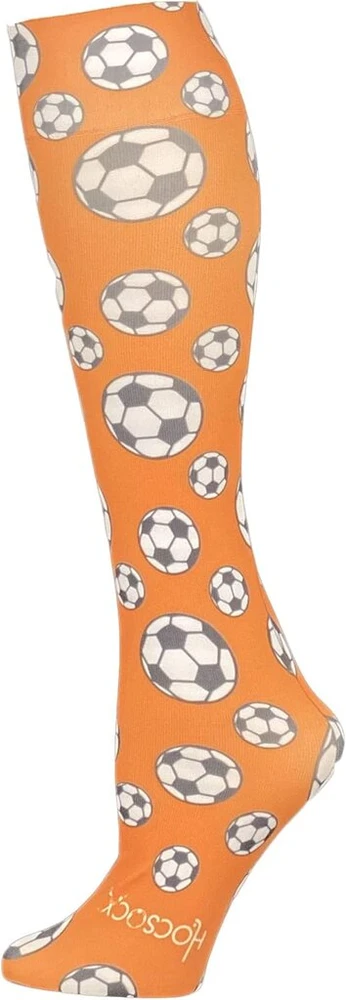 Hocsocx - vidinės kojinės - po blauzdų apsaugomis - ledo rituliui, futbolui, slidinėjimui, jodinėjimui - futbolo oranžinės, S