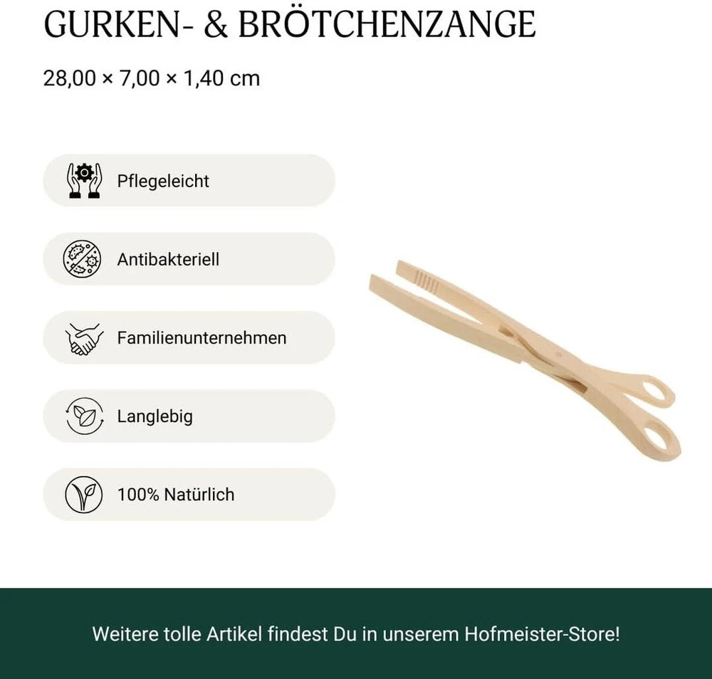 Hofmeister Holzwaren medinės žirklės, ilgis 275 mm, buko mediena