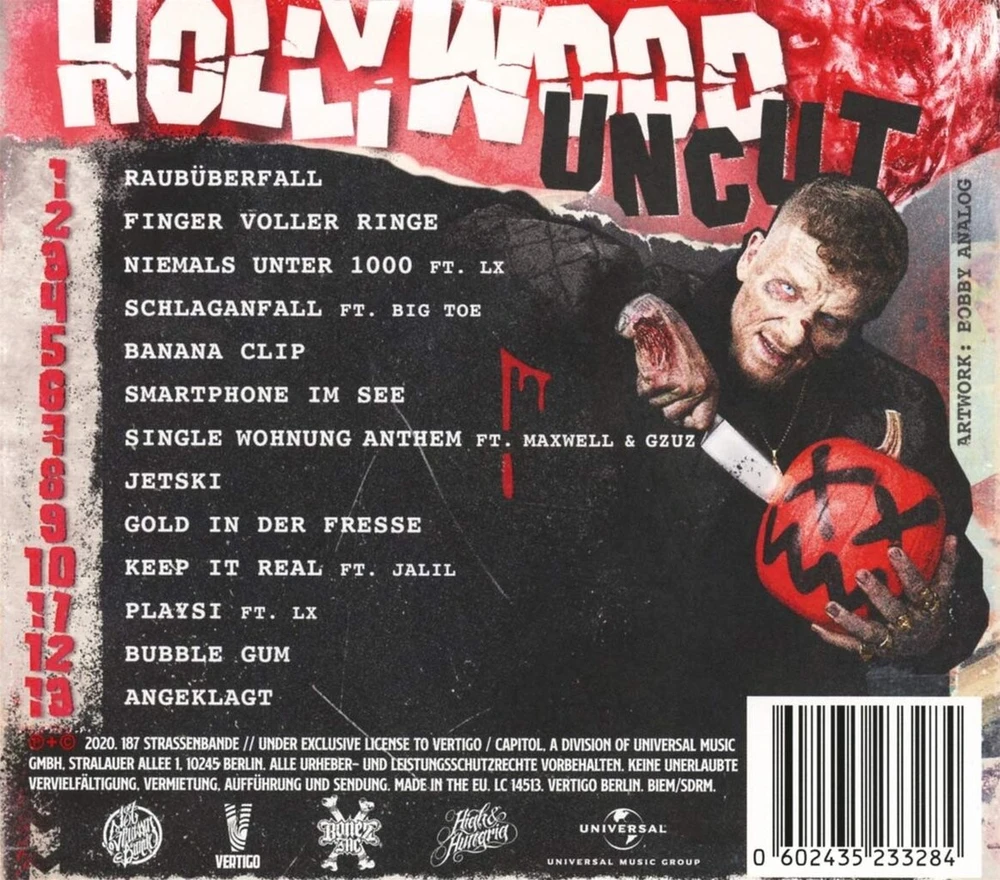 Vinilinė plokštelė Hollywood Uncut - 187 Strassenbande