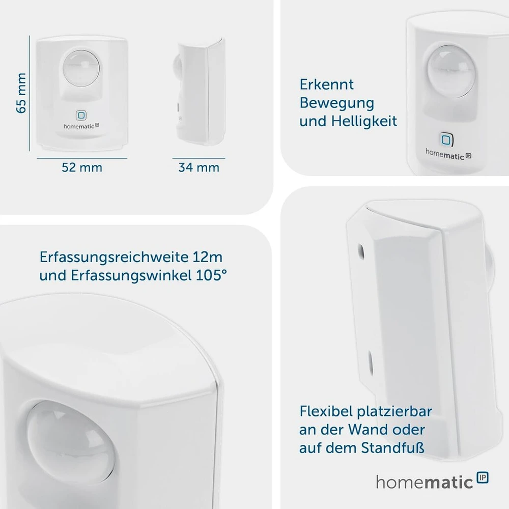 Homematic Ip judesio detektorius, baltas, 142722a0