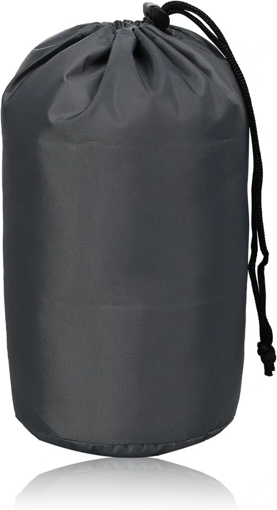 Hosifiy kompresinis maišas, 3l 210d nailono kompresinis pakuotės maišas miegmaišiui, stovyklavimui, lauke, žygiams, kelionėms su kuprine, kelionėms (tamsiai pilkas)