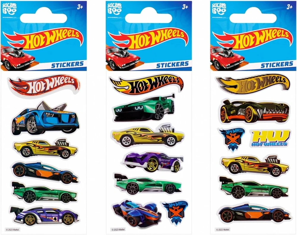 Hot Wheels lipdukų rinkinys vaikams