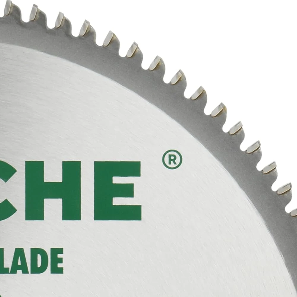Hoteche tct diskinis pjūklo diskas 254 x 30 x 100t, skirtas tiksliam aliuminio ir plastiko pjovimui, su sk5 pagrindu, 1,8 mm storio, 100 dantų oke402 pjovimo galvute, maks. 6000 aps./min., įskaitant 3 poveržles