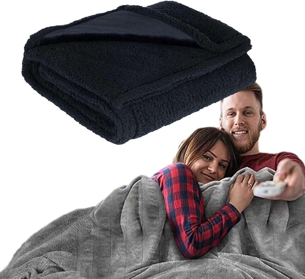 Hotgreenpepper Love Blanket neperšlampamas meilės antklodė – neperšlampama minkšta antklodė, neperšlampama antklodė lovai, kušetei, sofai, kušetei katėms, šunims, naminiams gyvūnams, juoda, xl: 145 x 216 cm