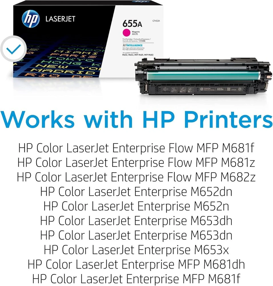 Hp magenta tonerio kasetė, skirta colour laserjet enterprise m652/m653 spausdintuvui
